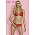 הלבשה סקסית סט אדום חושפני Kinky Pinky Lingerie 