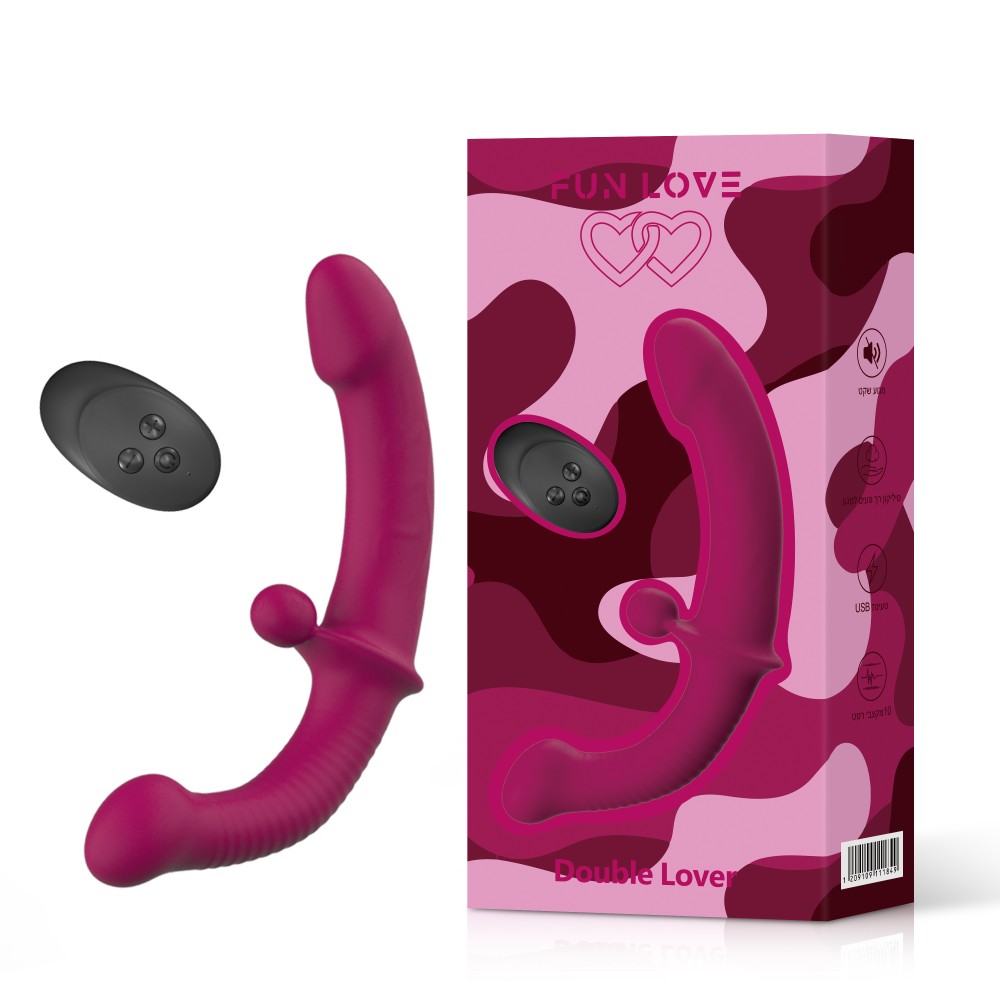 ויברטור זוגי Double Lover מבית FUN LOVE – חוויה מינית מושלמת לזוגות