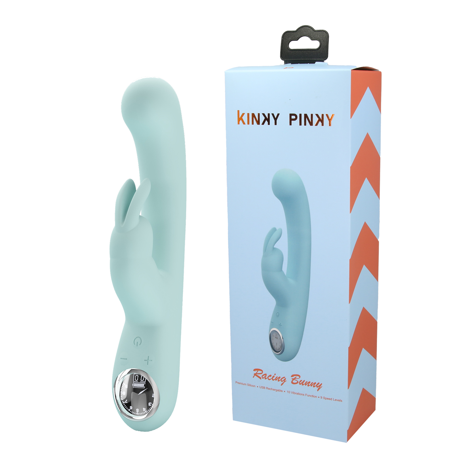 Racing Bunny מבית Kinky Pinky – ויברטור דיגיטלי לעינוג כפול.