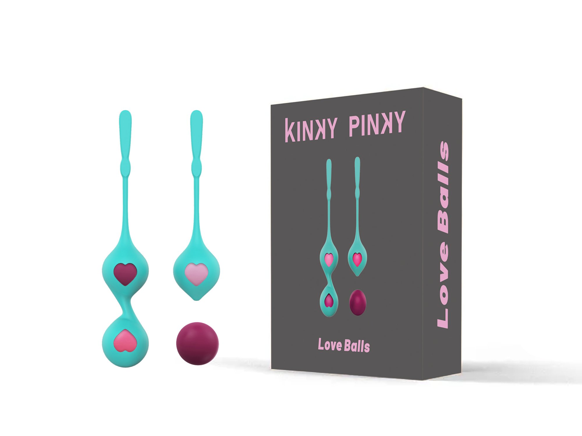 ביצים סיניות  לחיזוק שרירי רצפת האגן | Love Balls  kinky  Pinky 